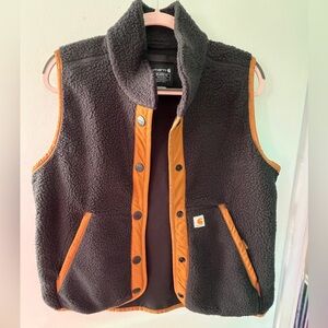 Carhartt Relaxed Fit Fleece Snap Front Vest